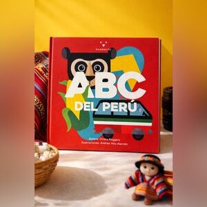 ABC del Perú Kids Book - Vibrant Red Educational Toy
